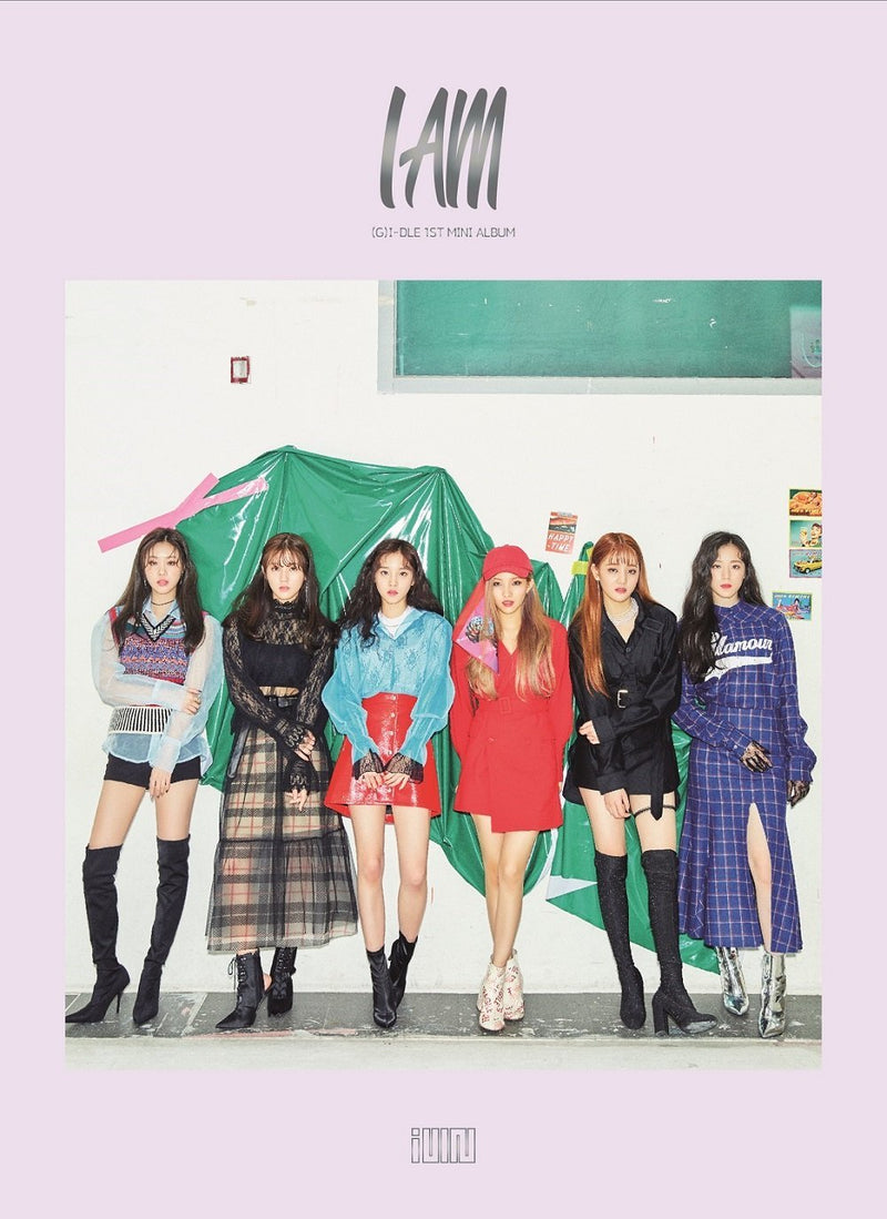 (G) I-DLE - I am (1st Mini Album) CD+Booklet+Photocard+ID Photo+2Stickers+Folded Poster