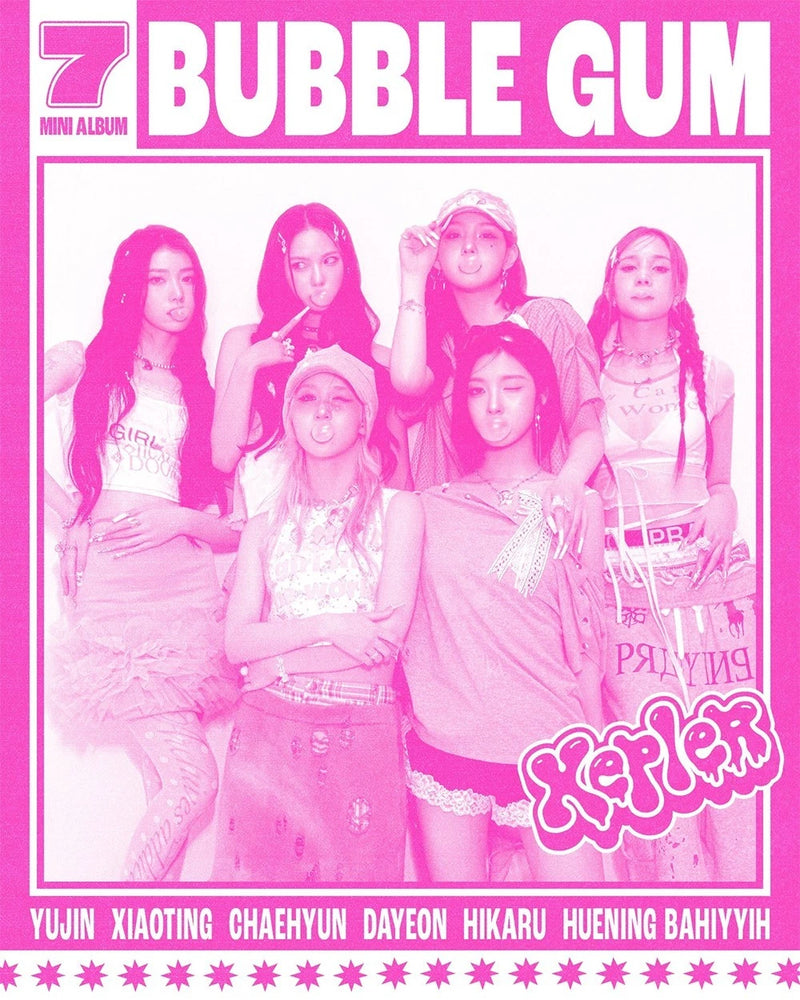 KEP1ER [BUBBLE GUM] 7th Mini Album CD+Photo Book+2 Card+Coaster+Sticker+Poster