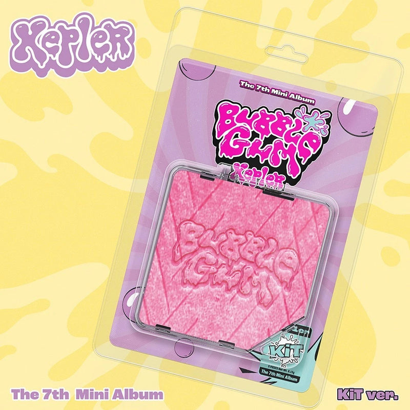 KEP1ER BUBBLE GUM 7th Mini Album KIT Ver/Kit+Ball Chain+Credit+ID Card+PhotoCard