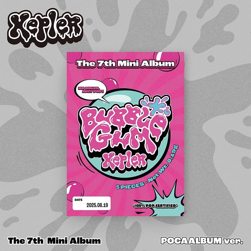KEP1ER [BUBBLE GUM] 7th Mini Album POCA Ver./QR+Stand+Photo Card+2 Sticker+Guide