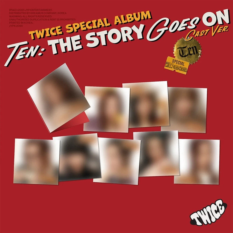 TWICE TEN:THE STORY GOES ON Special Album CAST Ver/CD+FOLDED POSTER+Book+5Card+POB+GIFT